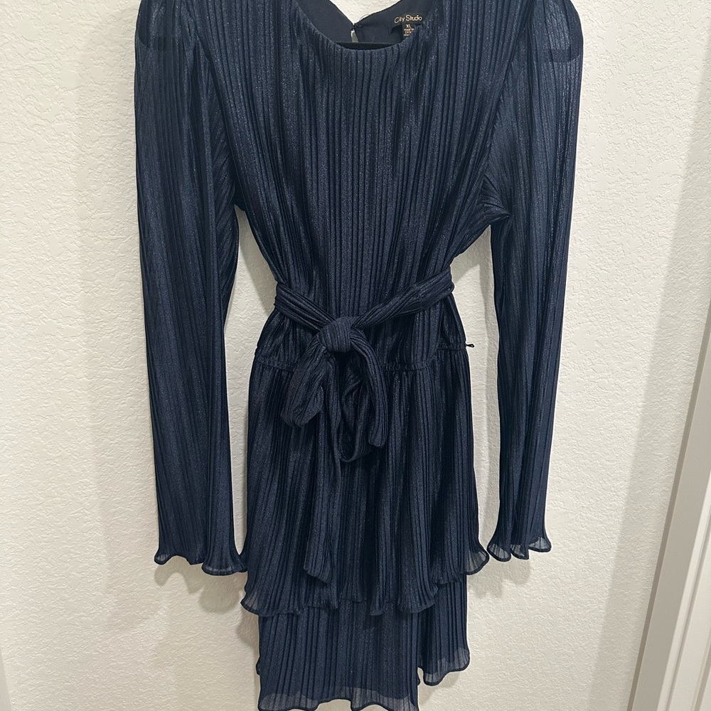 Chic Black Dress with Belt